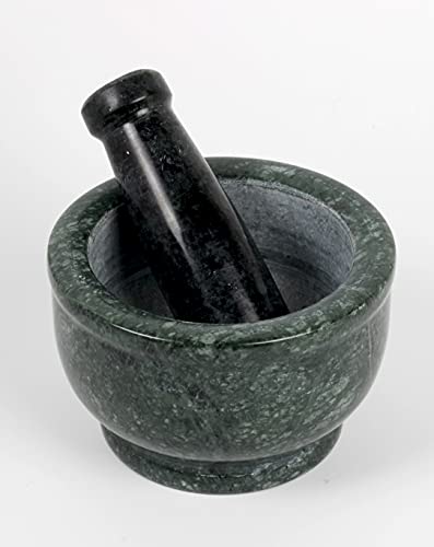 Valentine Day Gifts Handcrafted Premium Marble Mortar And Pestle Set For Kitchen Medicine Masher Natural Stone Grinder For Spices Green #TOP3