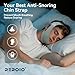 REROIO Chin Strap for Sleeping with 4-Side Adjustment, Anti Snoring Chin Strap Elasticity, Anti Snoring Devices Breathable and Durable, Comfortable Snore Stopper for Adults, Green, M