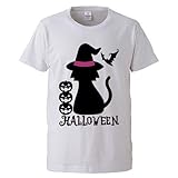 ハロウィン Tシャツ 半袖T 半袖 T-shirt プリントT 伸びない お揃い 大人用 子供用 子供服 カラー 男 女 ベビー OFF_デザイン4-ホワイト_アダルト-XL