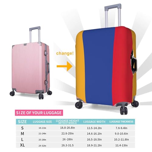 Housse valise drapeau Arménie blanc accessoire indispensable voyage et transit aéroport