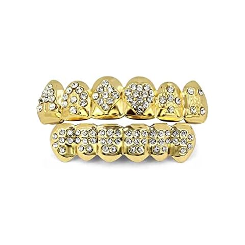TOPGRILLZ Gold Grills Teeth Grillz Cover