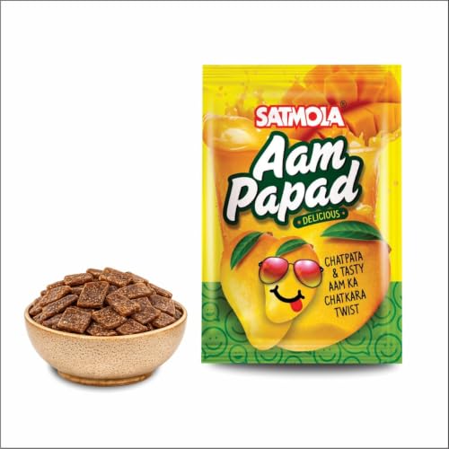 Image of SATMOLA Fruit Balls Candy & Aam Papad, Pack of 2