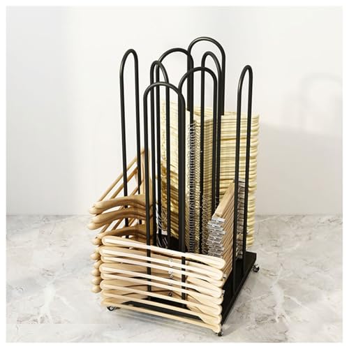 Support de rangement de cintres sur pied mobile pour optimiser votre buanderie et dressing - 2