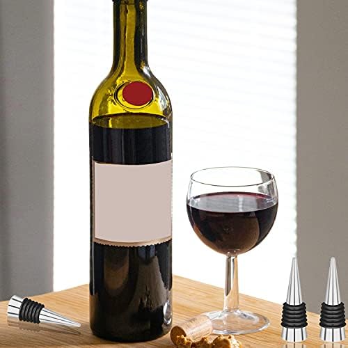 kuou 3 PCS Bottle Stopper, Bottle Saver Beer Saver Sealer Wine Stoppers Wine Corks for Wine Champagne Beer Collection(Flat)