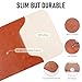 Allinside 13 inch Laptop Sleeve Case for MacBook Neo A18 Pro/MacBook Air 13 2018–2026 (M5 A3449 A2681 A3113)/MacBook Pro 13 2020–2022 (A2251 A2289 A2338 M1 M2), PU Leather Laptop Case Cover, Brown