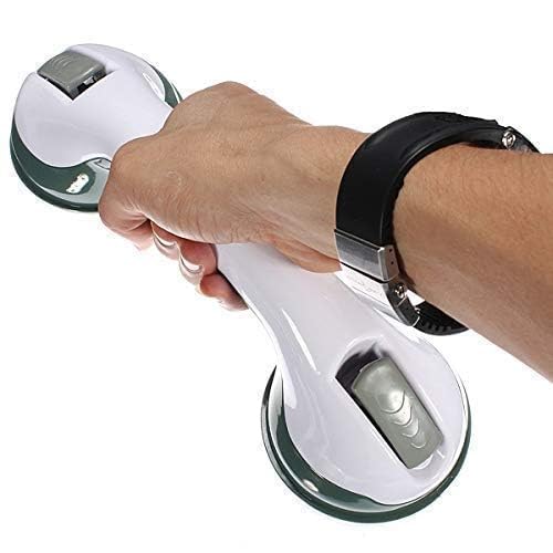 PREYANSH MART Bathroom Wall Mounted Helping Handle – Strong Suction Cup Handrail for Safety Support, Easy Grip Grab Bar for Children, Elderly, Shower, Bathtub, and Doors (Multicolor)