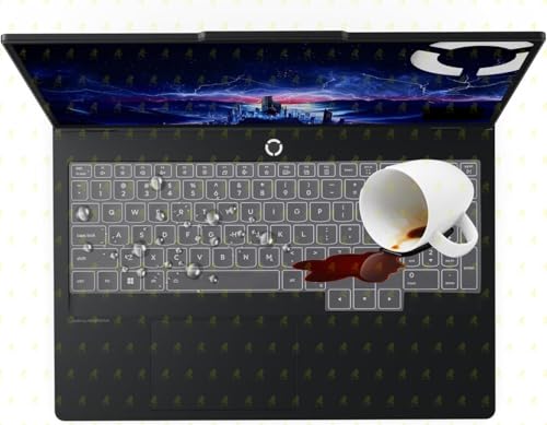 Image of RAYA Silicone Keyboard Skin Cover for 2026 Lenovo Legion Pro 5 & Legion Pro 7 16inch Laptops (Transparent)