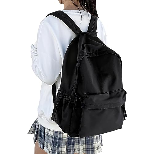 HYC00 Mochila Escolar Negra para Niñas