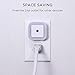 SYCEES Plug-in LED Night Light with Dusk to Dawn Sensor for Hallway, Stairs, Bathroom, Kitchen, Bedroom, Nursery, Kids Room, Warm White, Pack of 6
