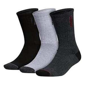 adidas Men’s Classic Cushioned Crew Socks (3-Pair)