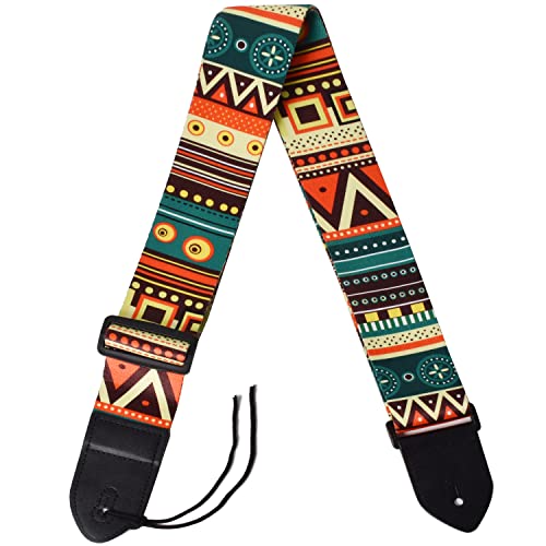Colexy Sangle de Guitare de style ethnique, Sangle pour ukulélé Ajustable, Bandoulière à Guitare avec extrémités cuir PU… - Les Beatles, Paul McCartney, John Lennon, RIngo Starr, George Harrison Colexy Sangle de Guitare de style ethnique, Sangle pour ukulélé Ajustable, Bandoulière à Guitare avec extrémités cuir PU…