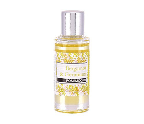 Image of Rosemoore Scented Fragrance Oil for Burner, Electric Diffuser,Potpourri, Home Fragrance, Room Fragrance, Aromatherapy - Bergamot & Geranium, 15ml (Pack of 2)