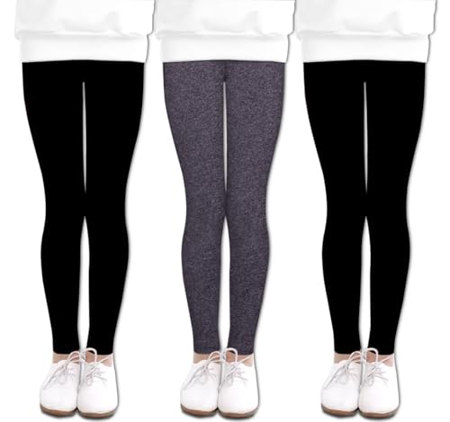 Image of LUOUSE Girls' Leggings Full Length Comfy Pants Trousers 4-13 Years