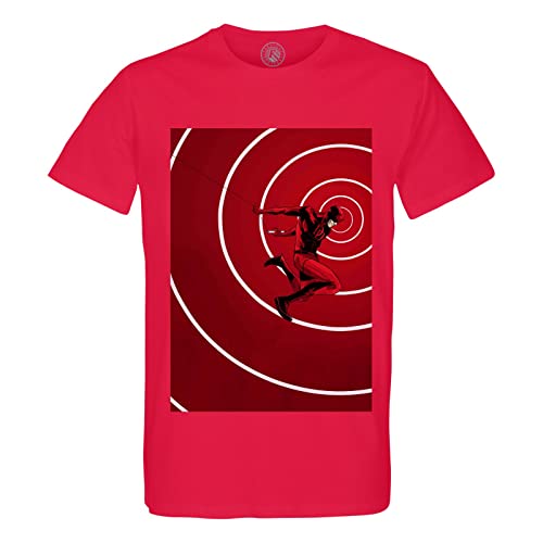 T-shirt diable rouge homme coton bio col rond fini les tissus rêches qui se déforment