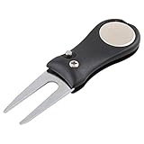 Golf Ball Marker Pitch Mark Green Divot Repair Switchblade Tool Golfer Kit