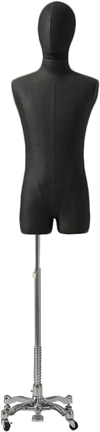 CONGRUI Tailors Dummy Dress Forms Mannequin Body Tailor Male Model Dummies Baotou with Removable Casters