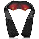 Seniny Massagers for Neck and Back, Shiatsu Neck & Back Massager with Heat, Deep Tissue 3D Kneading Neck and Shoulder Massager, Foot, Legs Full Body Muscle Pain Relief Massage in Car Office Home Use