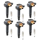 DEEGOOLY 6PCS UF646 Ignition Coils Pack & Iridium Spark Plugs Compatible with Ford Expedition Explorer F150 Flex Police Taurus Transit Lincoln MKS MKT Navigator 3.5L V6