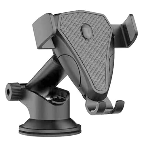 Image of Car Mobile Holder with One Click Technology and Quick Release Button,360 Rotation, Strong Suction Cup for Windshield & Dashboard Mobile Holder for car Compatible with All Smart Phones