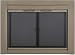 Pleasant Hearth CB-3300 Colby Fireplace Glass Door, Sunlight Nickel, Small