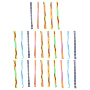 25Pcs Cats Grinding Toy Colorful Tube for Kitten Chew Better Attract Cats Spring Tube Shape Exercise Training