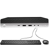 HP ProDesk 600 G4 Mini Computadoras de Escritorio, Intel Core i5-8500T hasta 3,5 GHz, 8GB RAM 256GB SSD, Type-C, Teclado y...