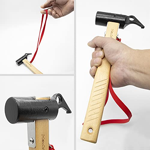 Hawk Zing ペグハンマーテント ハンマーペグ打ち及び抜く 耐