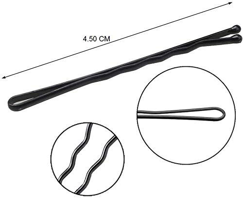 ayushicreationa Women’s Metal Hairpin Bun Hair Clips for Hair Styling Accessories Invisible Hair Pins Black Color Medium Size (100 Pcs) 1