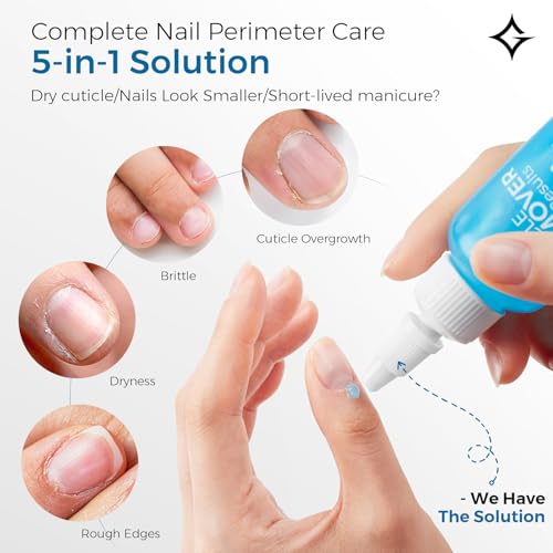 Glamonade Instant Cuticle Remover Gel: Fast-Acting Cuticle Softener for Overgrown Rough Cuticles, Salicylic Acid, Gentle for Sensitive Skin, Professional Manicure Prep & Nail Care