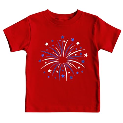 Image of 4th of July Shirts Toddler Boys Girls American Flag USA T-Shirt Kids Patriotic Tee Tops