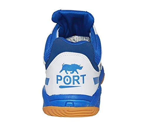 Image of Port Unisex Adult White Badminton Shoes-4 UK (38 EU) (5 US) (ACTNEW)