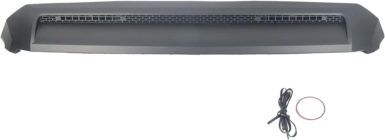 KARPAL Front Upper Hood Scoop Molding Bulge Compatible with 2014-2021 Toyota Tundra 76180-0C030 Matte Black