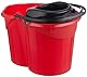 Maya Professional Tools 09050-r rot Eimer mit Sieb oval – 15 Liter