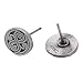 Doctor Who Women's Seal of Rassilon Engraved Stud Earrings