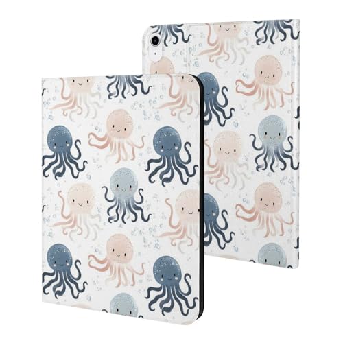 Housse iPad 10 10.9 Antichoc Veille Automatique Étui Tablette Original Pieuvre
