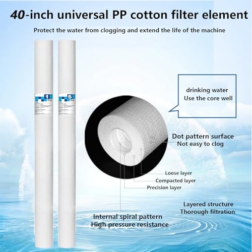 Filtre à sédiments de remplacement 40 pouces 1 micron pré-filtration eau - 4