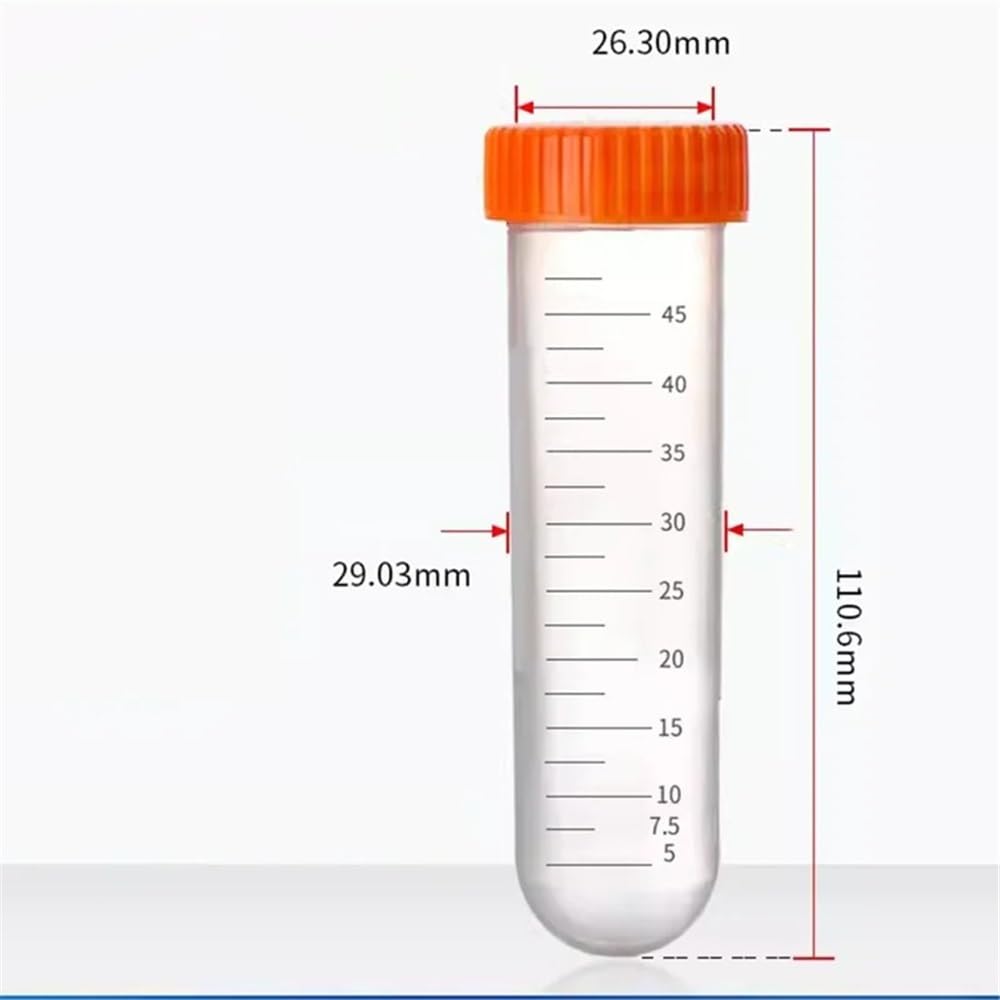 Tubes à centrifuger en plastique de 50 ml, pièces, équipement expérimental, tubes d'échantillonnage Équipements de laboratoire