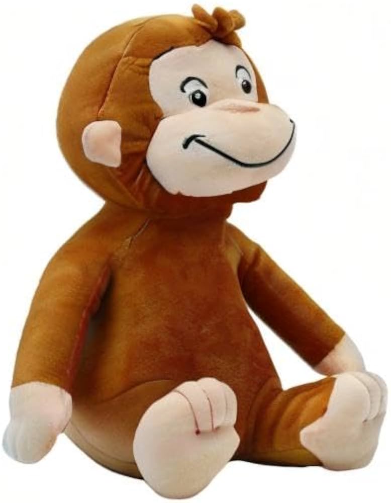 Amazon.co.jp: TWDRTDD猿ぬいぐるみ 好奇心が強いジョージ猿かわいい