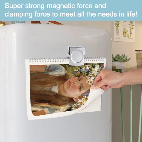 Findmag 4 Pack Clip Magnets 2.2 Inch Extra Large Magnetic Clips Heavy Duty thumb #3