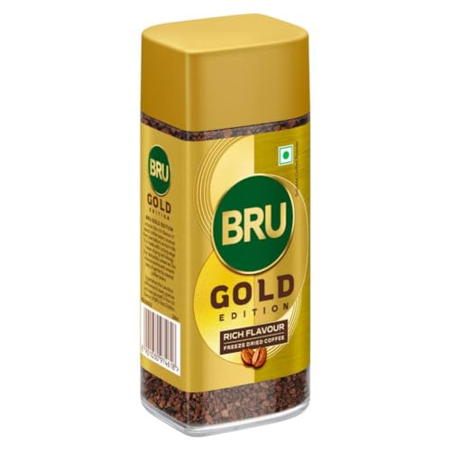 Bru Gold Edition | Premium Freeze Dried Coffee | Experience Intense Coffee Taste | Aromatic Instant Coffee | 55g