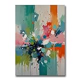 Poster Print Soft Pastel Arte de Pared en Tonalidades Suaves Impresión de Pintura Abstracta Arte Abstracto Moderno Impresión de Arte en Acrílico Wall Art, Arts
