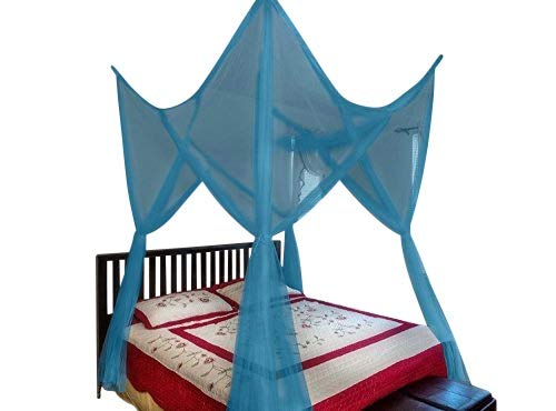 OctoRose 4 Poster Bed Canopy Netting Functional Mosquito Net Full Queen King