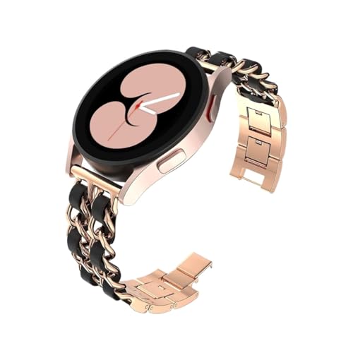 20mm 22mm XeXX`[oh ɓKSamsung Galaxy Watch 6 /5 /4 /40mm/ 44mm /42/46mm ɓKHuawei GT2/3p(Rose gold black,20mm)