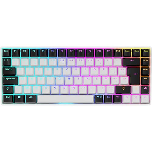 Sharkoon SGK50 S3 teclado mecánico blanco para programar y jugar cómodo 2