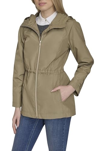 Image of Cole Haan Outerwear travel packable rain jacket,SAGE,small