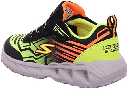 Skechers Kids Boy's Magna-Lights-Maver Sneaker, Black/Yellow, 8 Toddler | Image 2