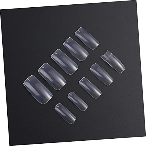 Beaupretty 500 Unidades De Pontas De Unhas Falsas Pontas De Unhas Falsas Pontas De Unhas Transparent