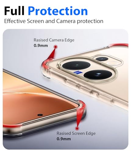 Image of KAPAVER Essential Back Cover Case Compatible with Vivo V60 - Clear (PC+TPU) (Vivo V60 - Clear)