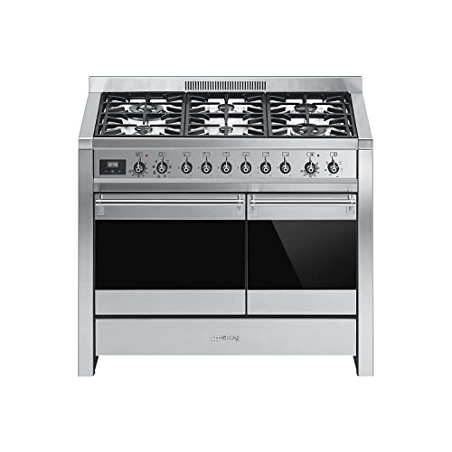 Smeg Opera 100cm Dual Fuel Range Cooker - Stainless Steel