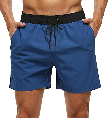 Men's Swim Trunks Quick Dry Beach Shorts with Pockets Swimsuits for Men